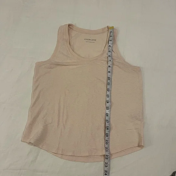 Everlane ReCotton Racerback Tank Top Pink - Picture 14 of 15